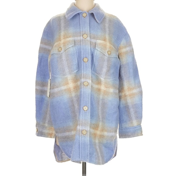 Aritzia Ganna Zen blue and white jacket by Wilfred Free - Picture 4 of 11